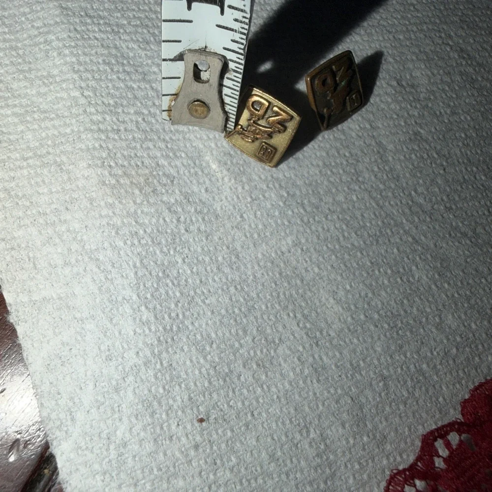 Vintage Soviet-era Litton Industries Brass Lapel/Hat Pins Lot of 2